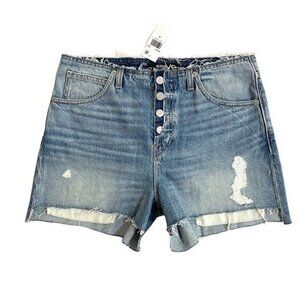 Hudson Jeans Sloane Shorts Step Hem Distressed in Ritual Wash SZ 28 NWT $195